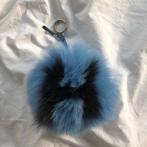 Fendi fur “H” bag charm